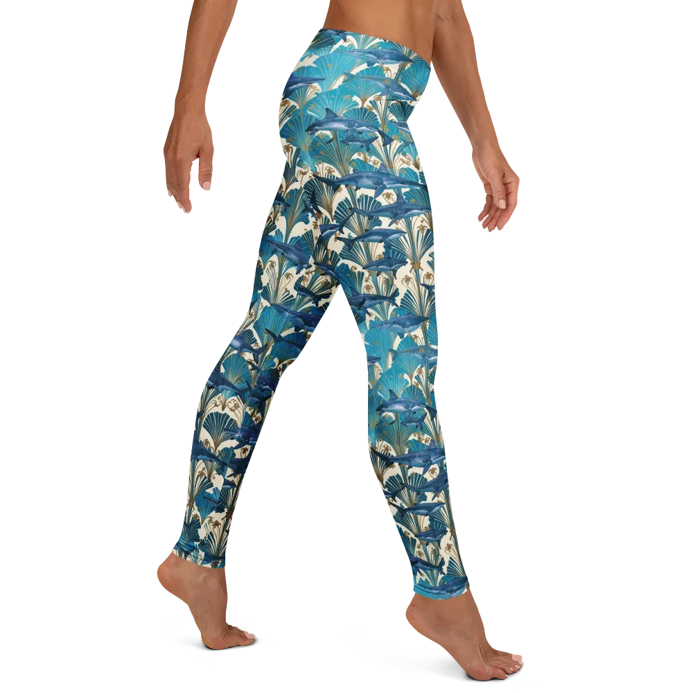 Art Deco Reef on Leggings — Right