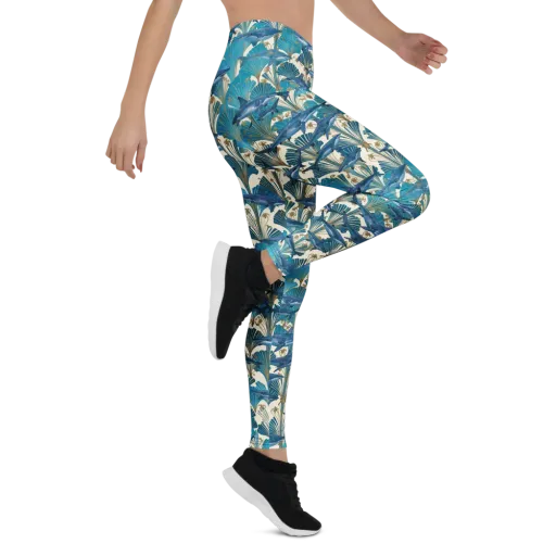 Art Deco Reef on a Leggings