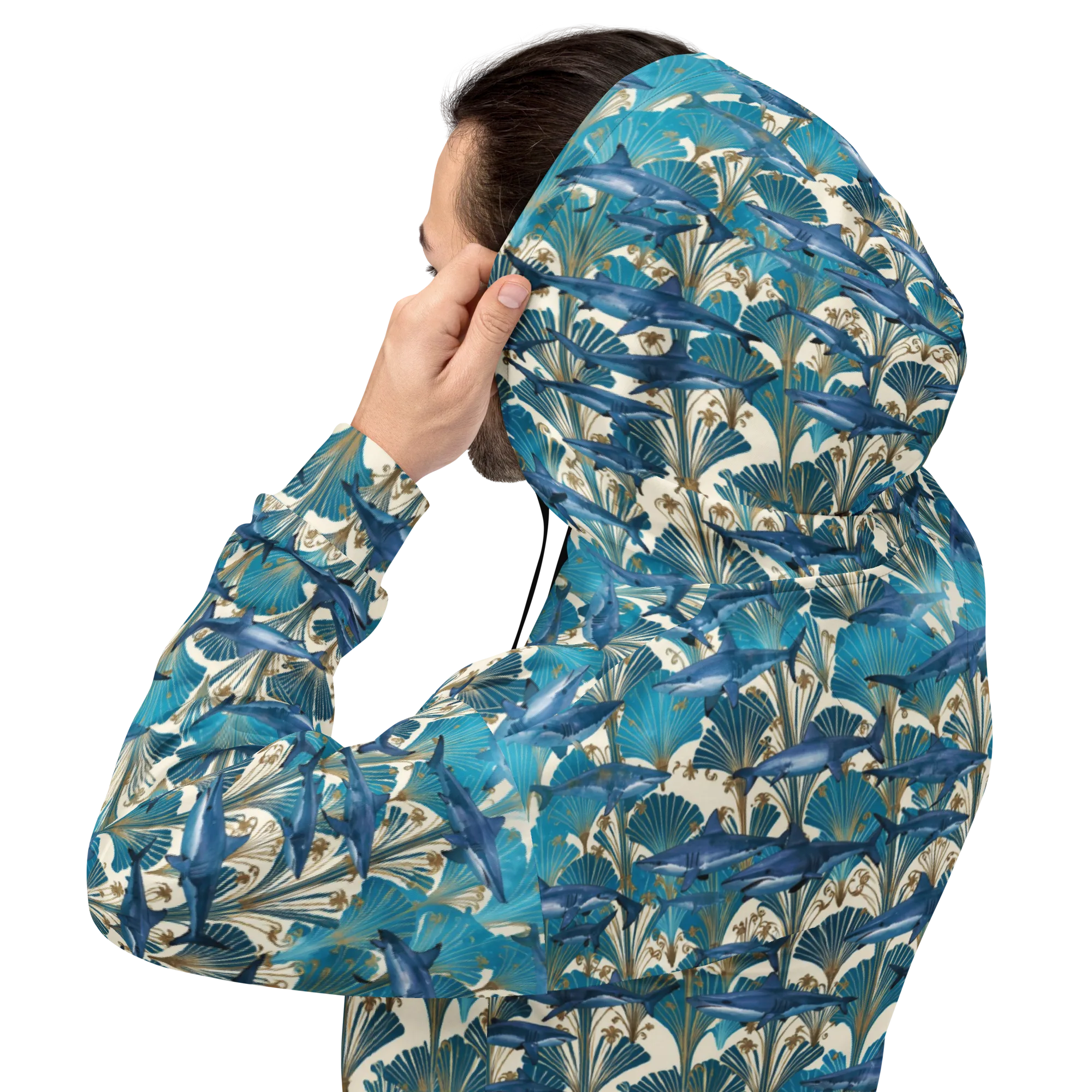 Art Deco Reef on Hoodie — Back