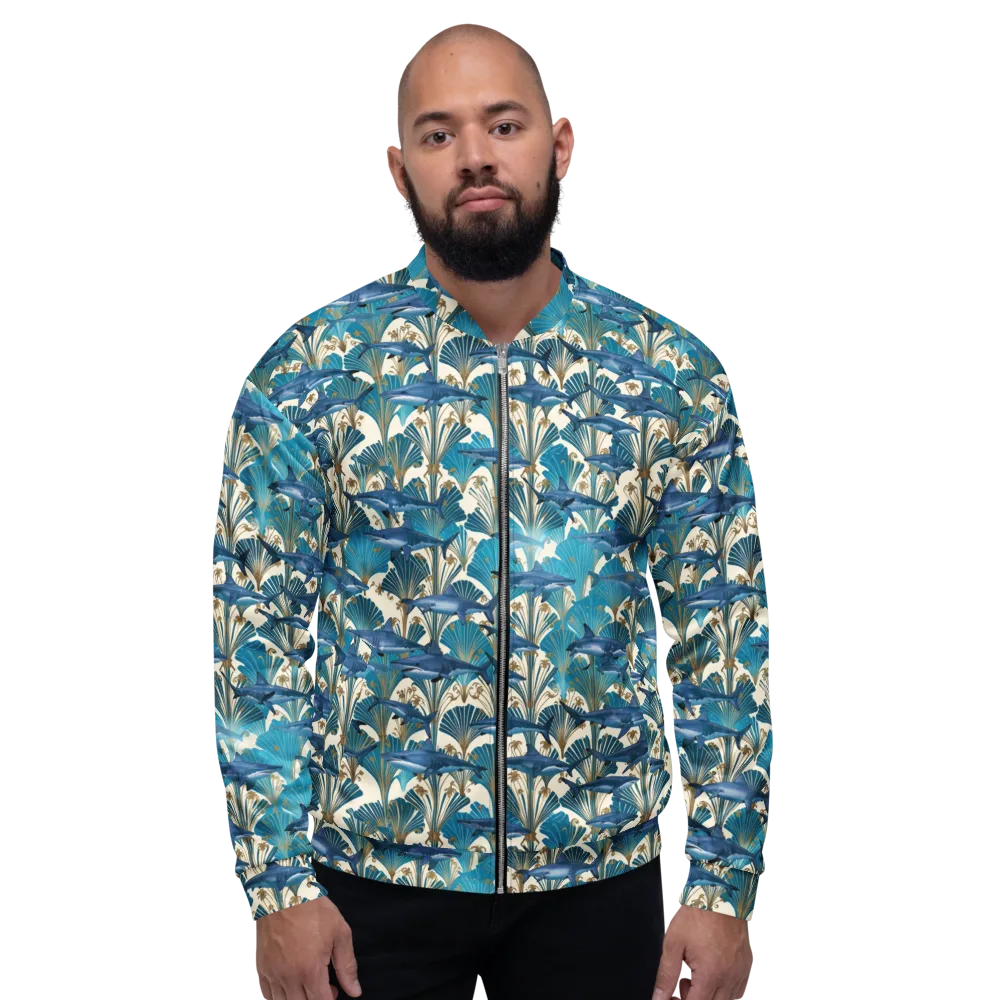 Art Deco Reef on Bomber Jacket — Front