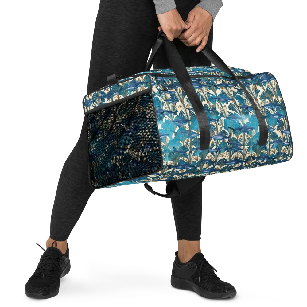 Art Deco Reef on Duffle Bag — Right Front
