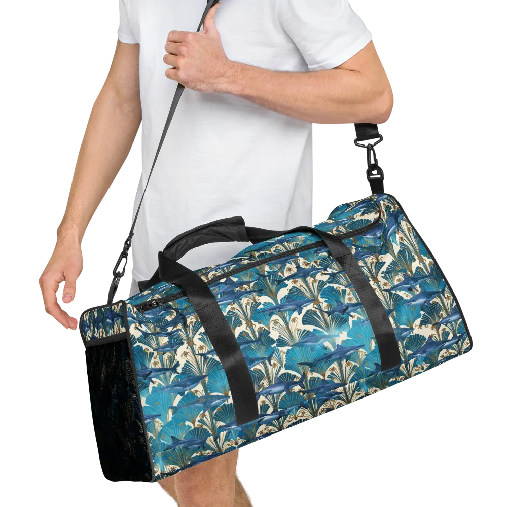Art Deco Reef on Duffle Bag — Right Front