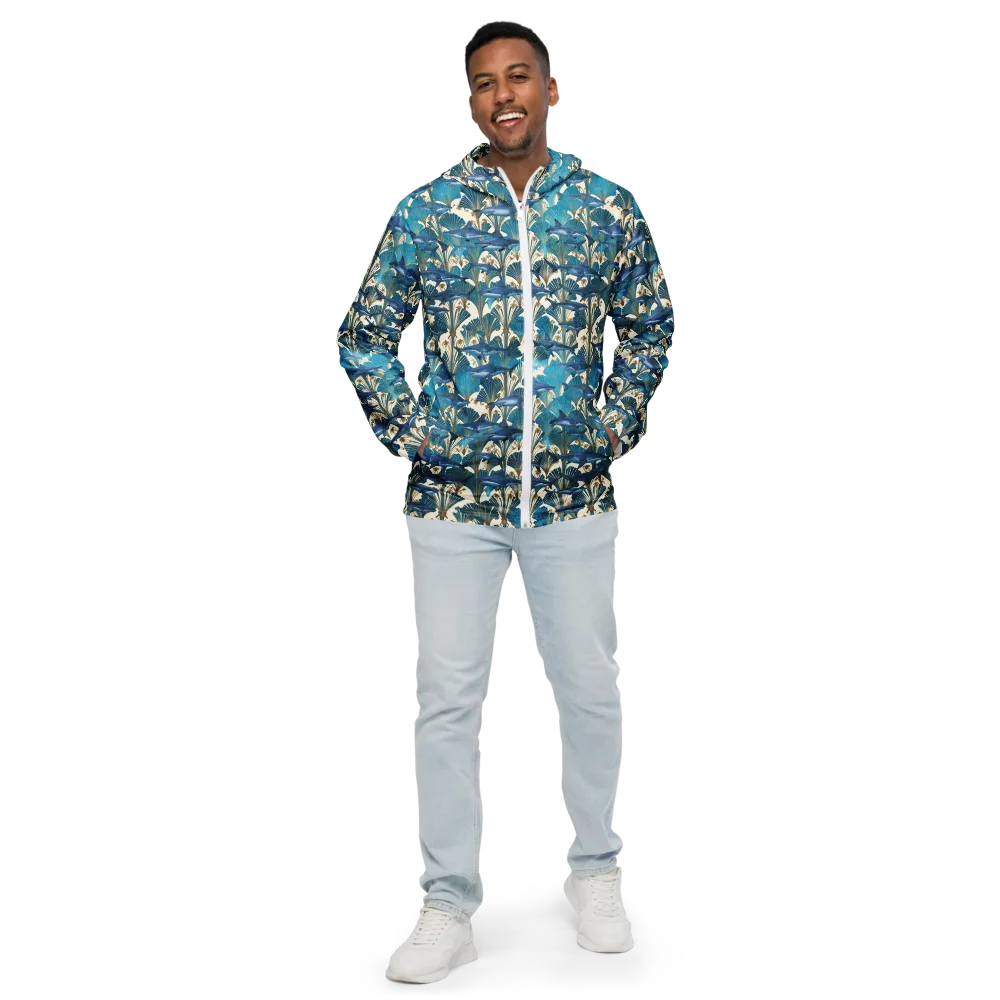 Art Deco Reef on Men's Windbreaker — Front