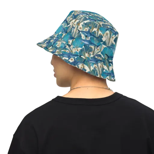 Art Deco Reef on a Reversible Bucket Hat