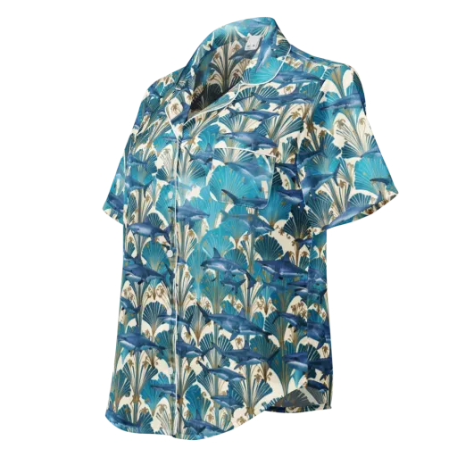 Art Deco Reef on a Women's Short Sleeve Pajama Top