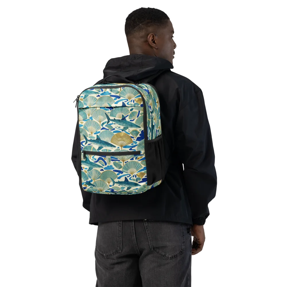Tidal Ginkgo on Utility Backpack — Back