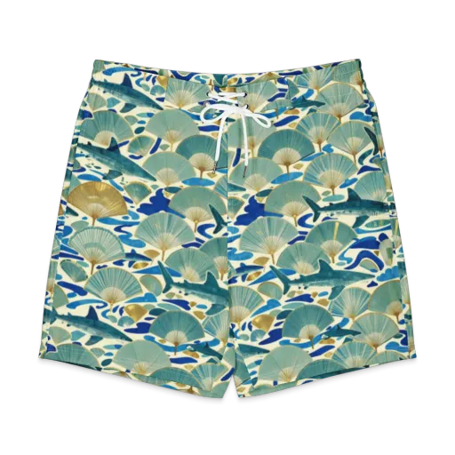 Tidal Ginkgo on a Men's Board Shorts