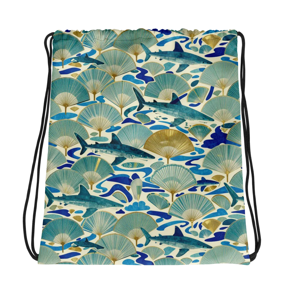 Tidal Ginkgo on Drawstring Bag — Photo
