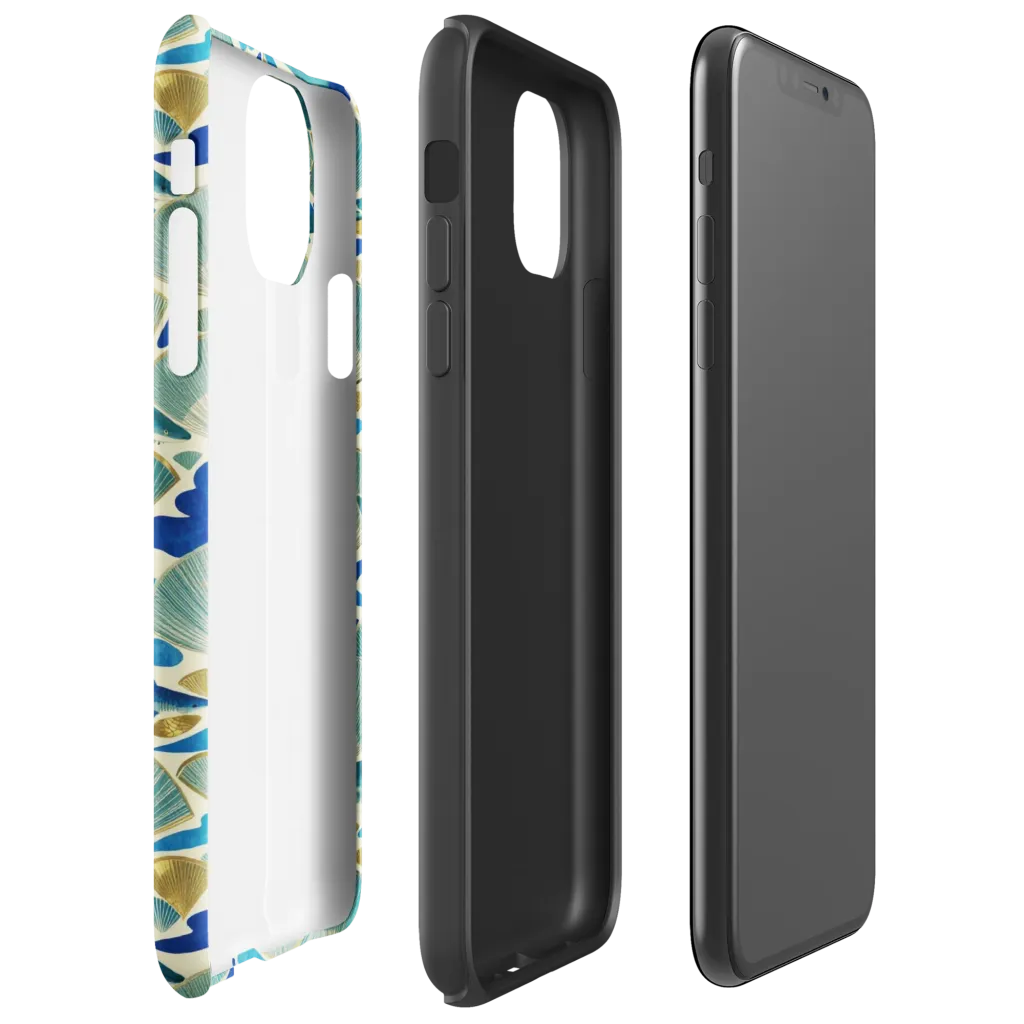 Tidal Ginkgo on Tough Case for iPhone® — Right