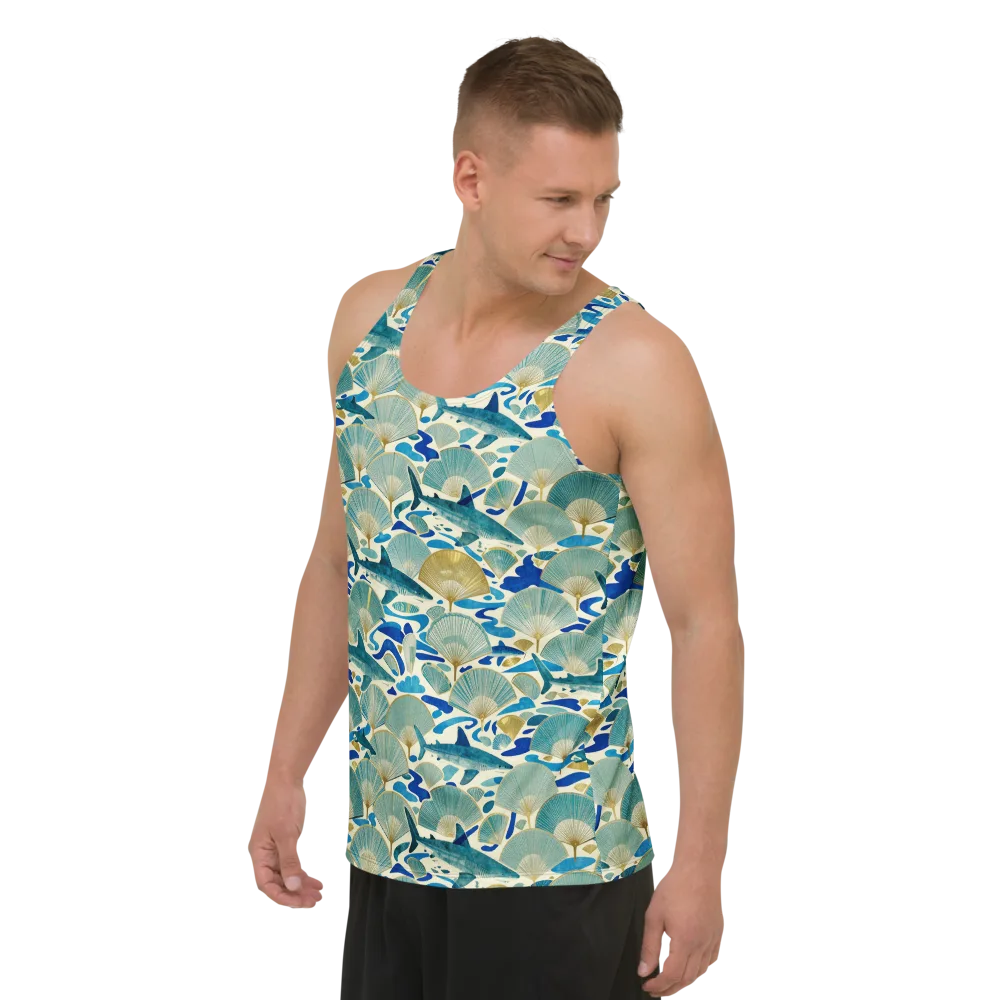 Tidal Ginkgo on Men's Tank Top — Left Front