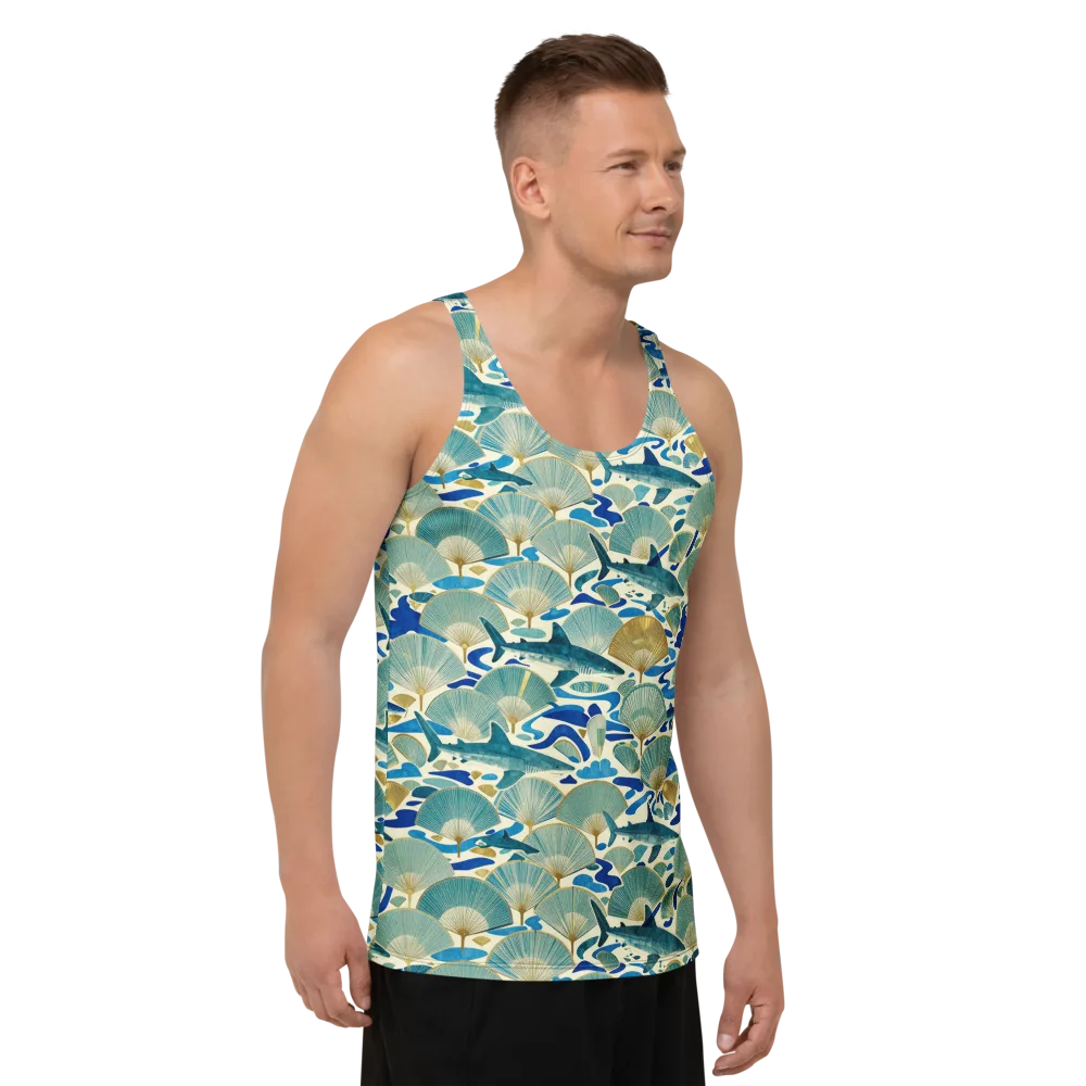 Tidal Ginkgo on Men's Tank Top — Right Front