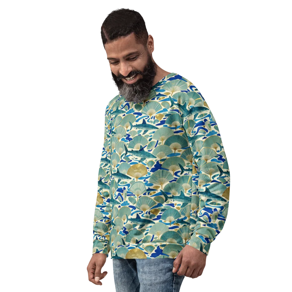 Tidal Ginkgo on Sweatshirt — Left Front