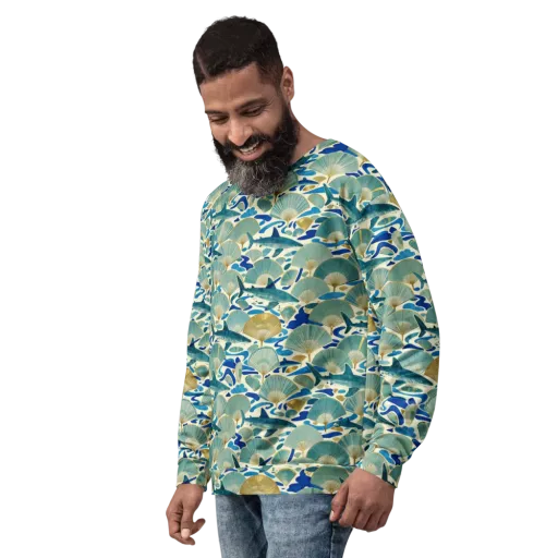 Tidal Ginkgo on a Sweatshirt