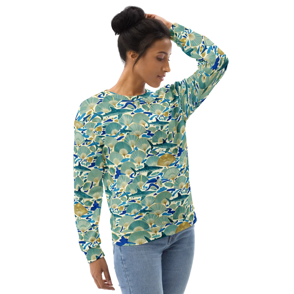 Tidal Ginkgo on Sweatshirt — Right Front