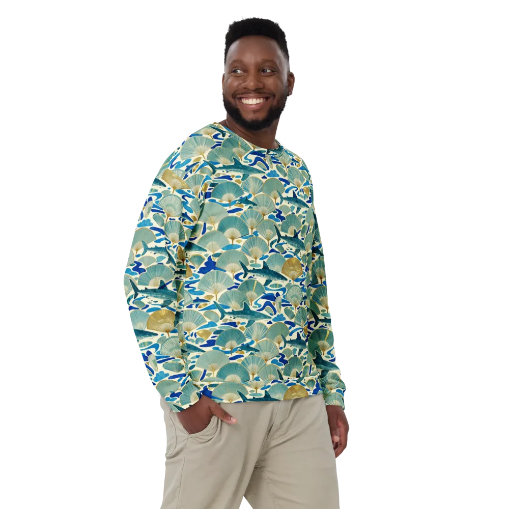 Tidal Ginkgo on Sweatshirt — Front