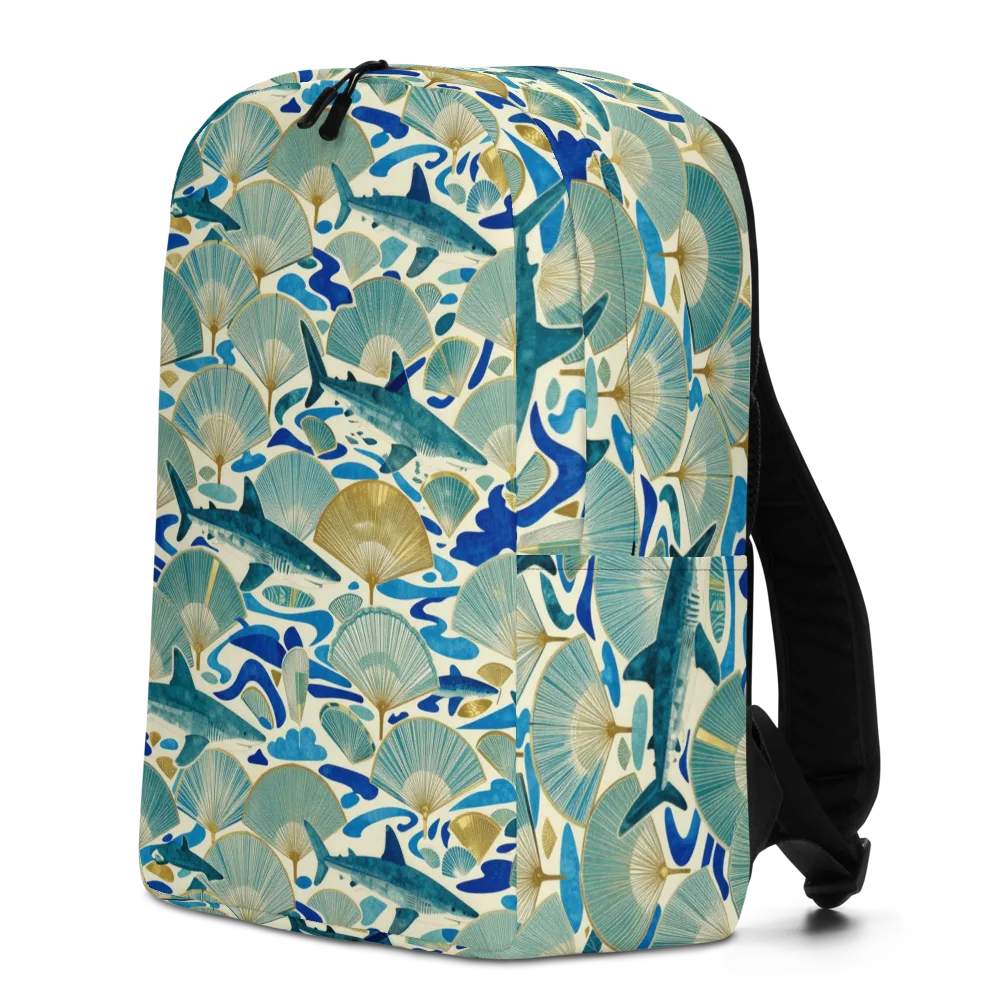 Tidal Ginkgo on Minimalist Backpack — Left