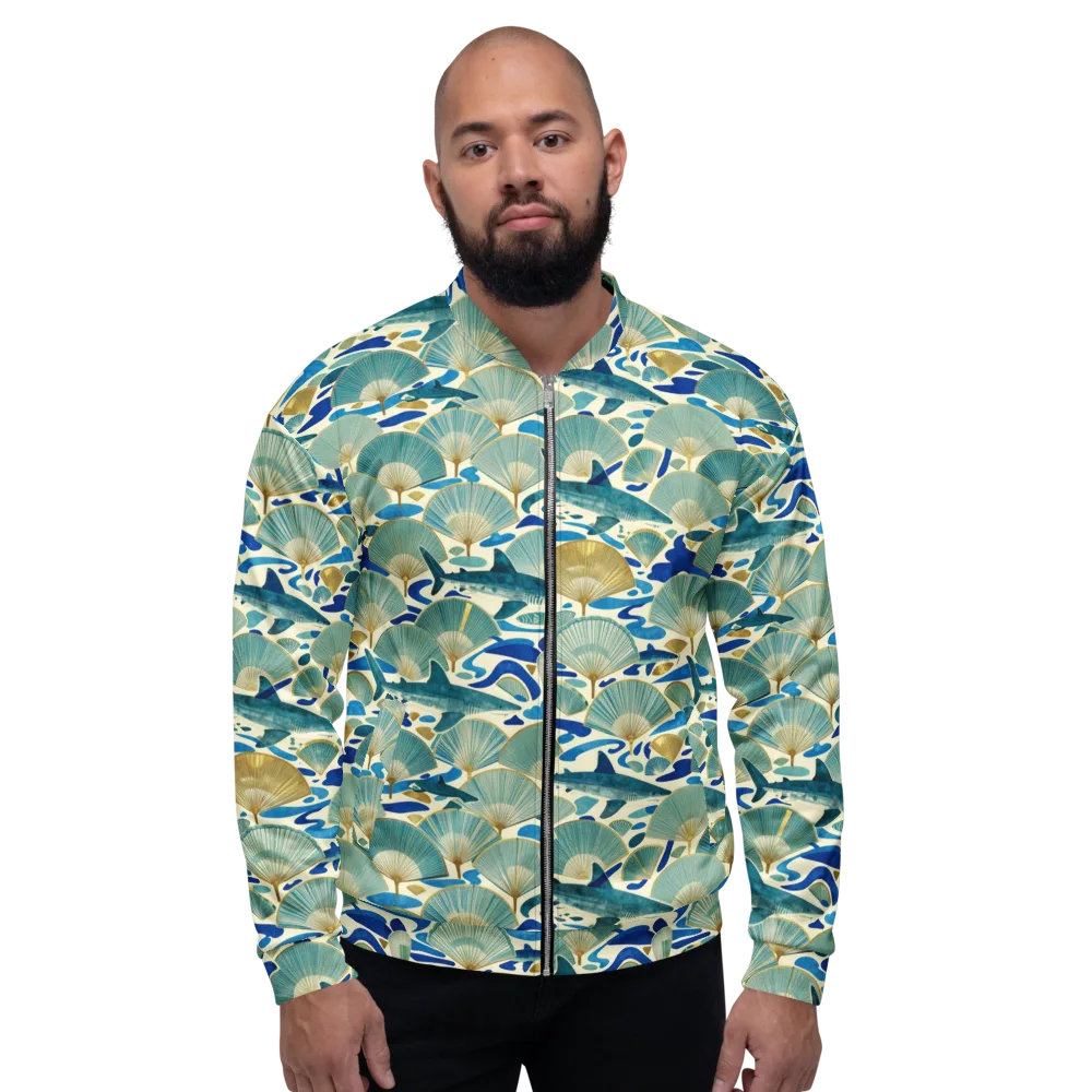 Tidal Ginkgo on Bomber Jacket — Front