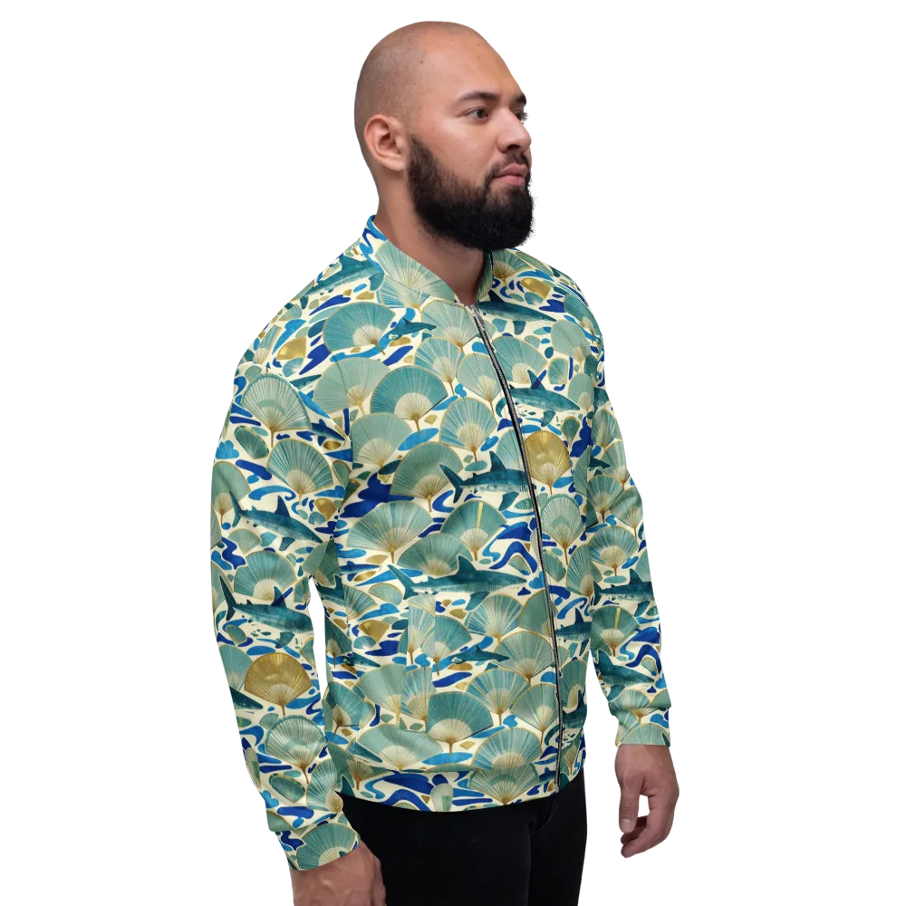 Tidal Ginkgo on Bomber Jacket — Right