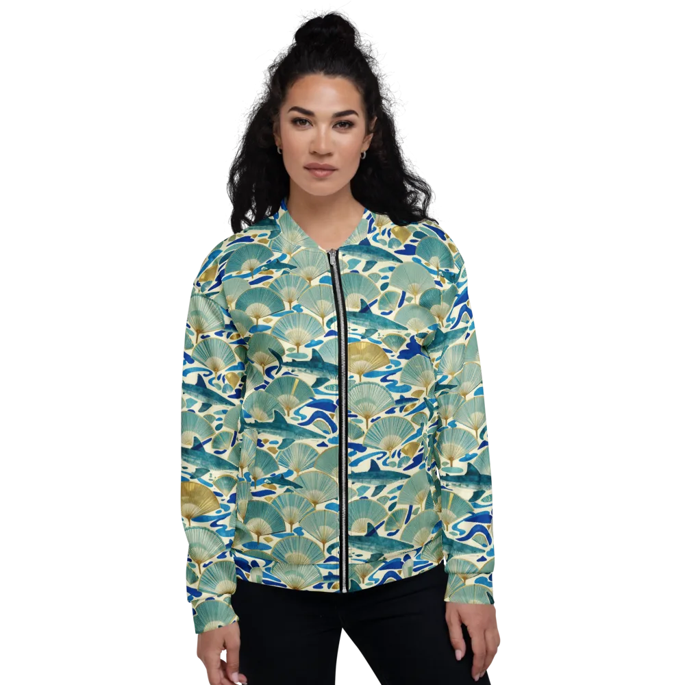 Tidal Ginkgo on Bomber Jacket — Front