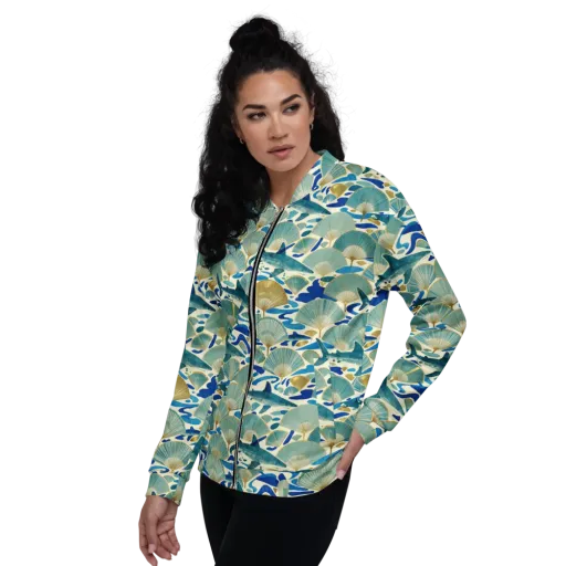 Tidal Ginkgo on a Bomber Jacket