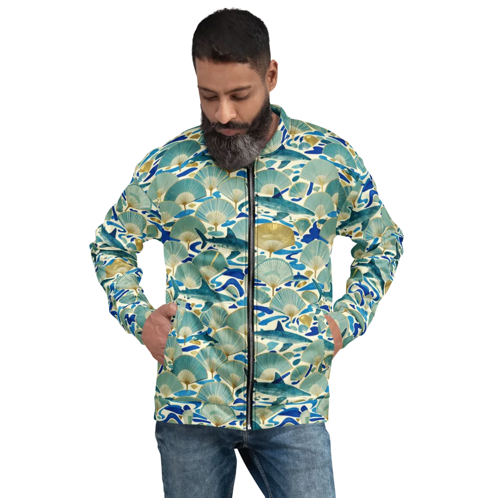 Tidal Ginkgo on Bomber Jacket — Front