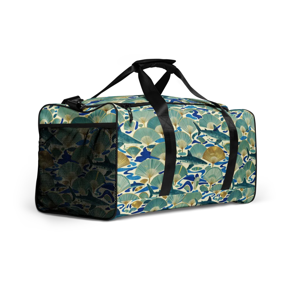 Tidal Ginkgo on Duffle Bag — Right Front
