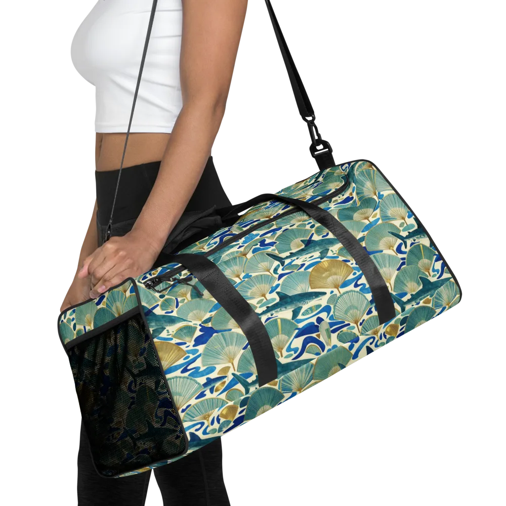 Tidal Ginkgo on Duffle Bag — Front