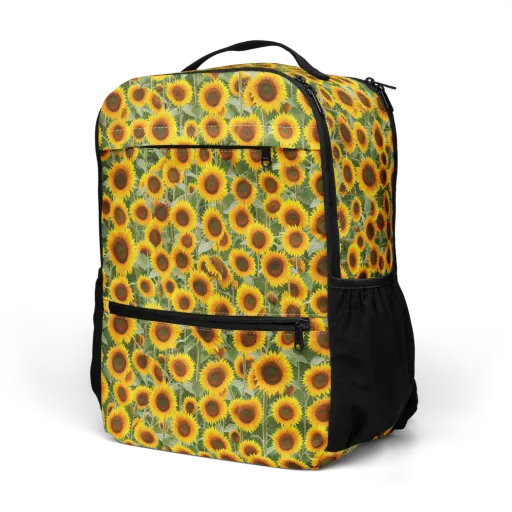Sunflower Rush on a Utility Backpack