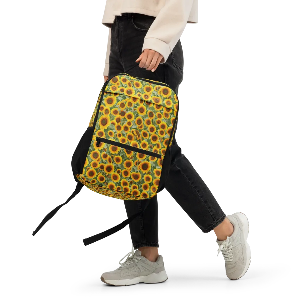 Sunflower Rush on Utility Backpack — Front