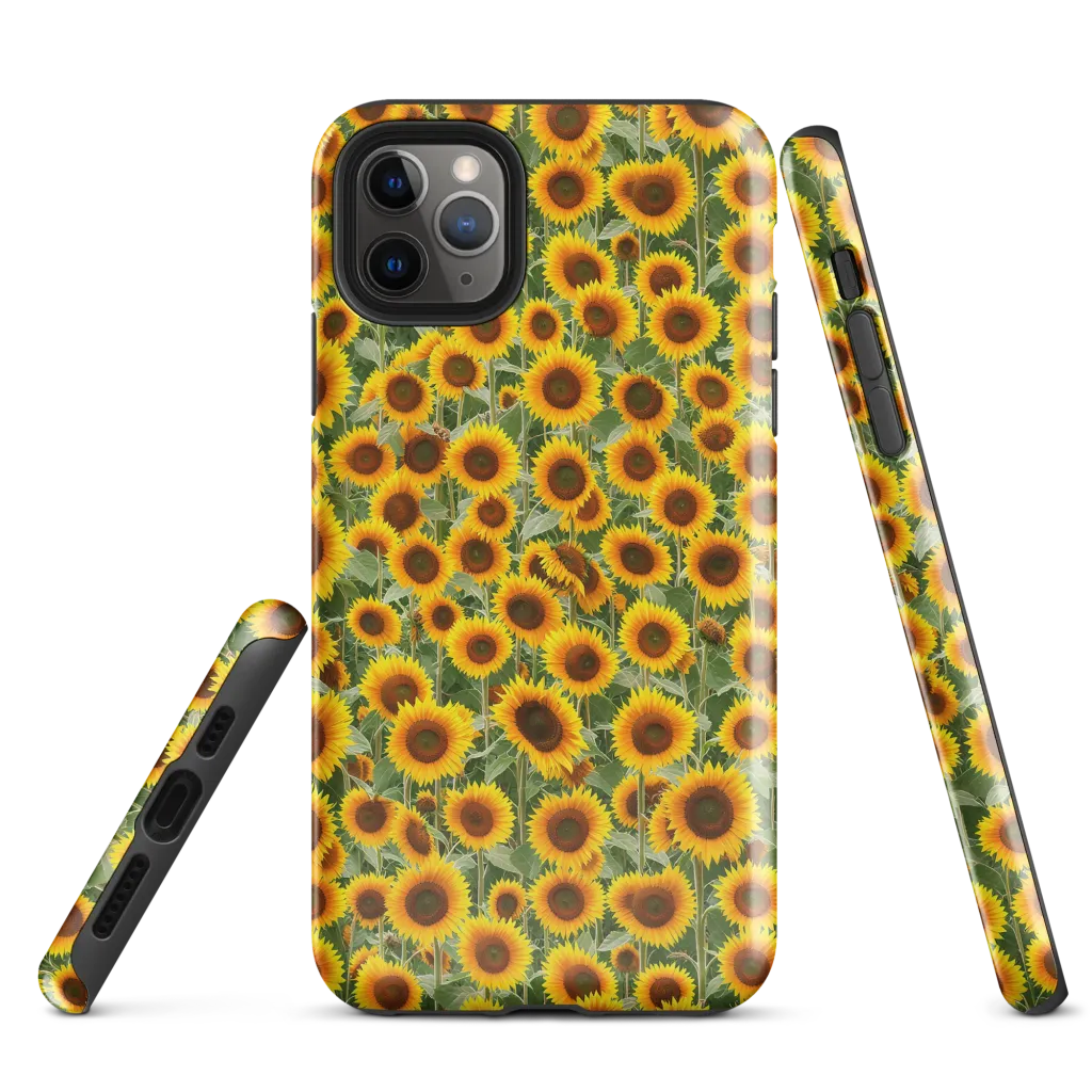 Sunflower Rush on Tough Case for iPhone® — Front