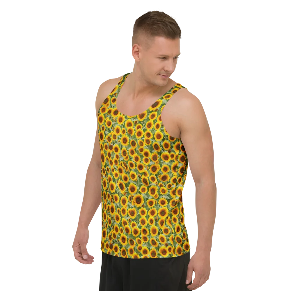 Sunflower Rush on Men's Tank Top — Left Front