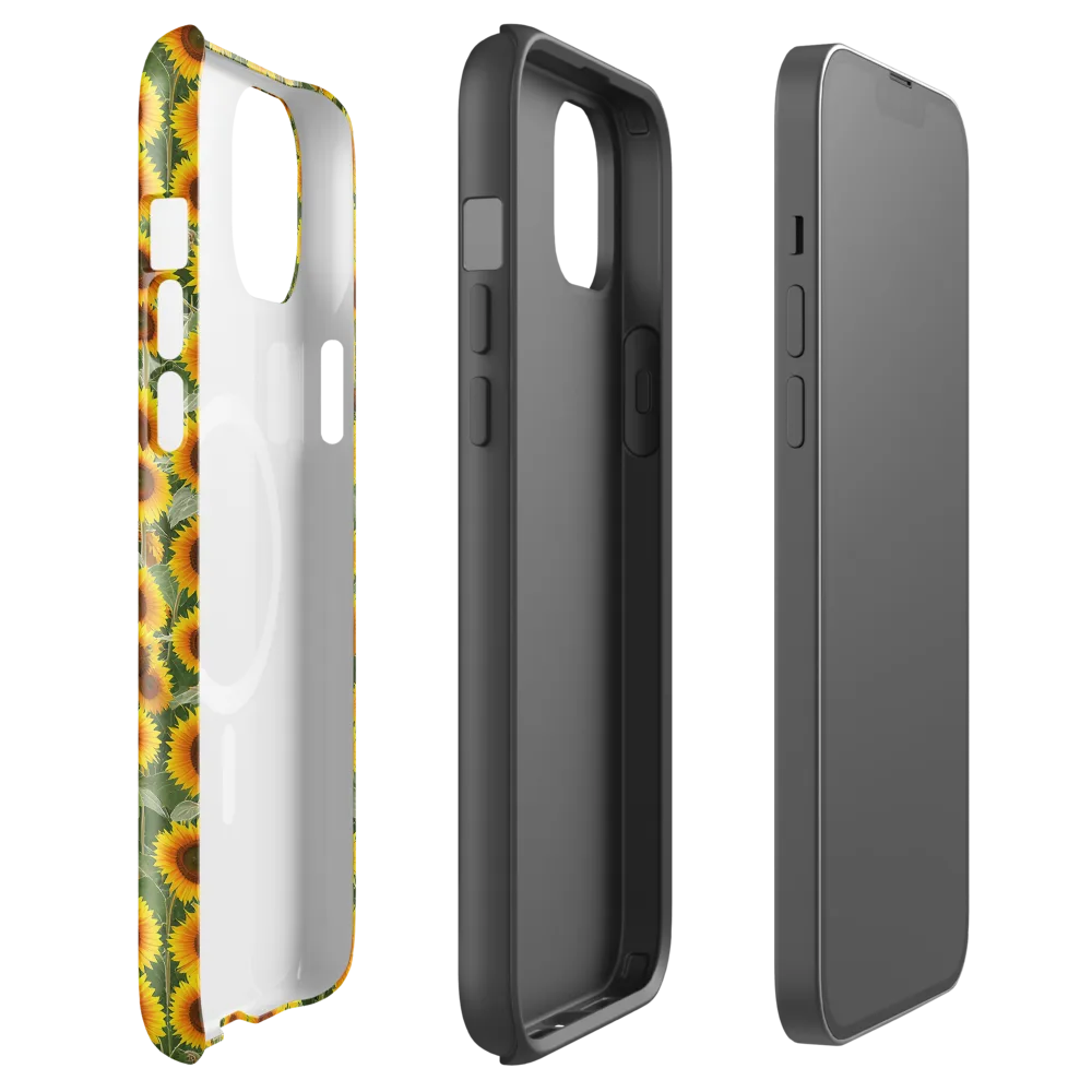 Sunflower Rush on MagSafe Tough Case for iPhone® — Front