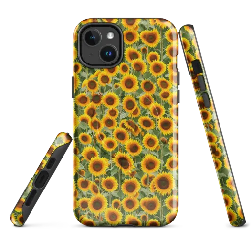 Sunflower Rush on a MagSafe Tough Case for iPhone®