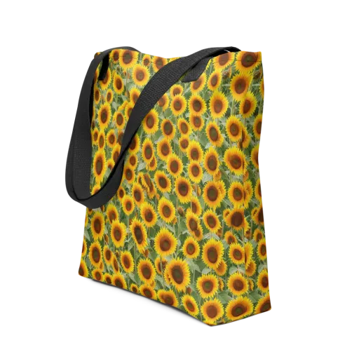 Sunflower Rush on a Tote Bag