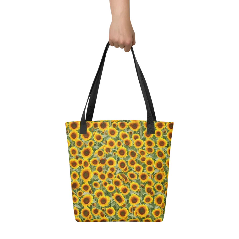 Sunflower Rush on Tote Bag — Front