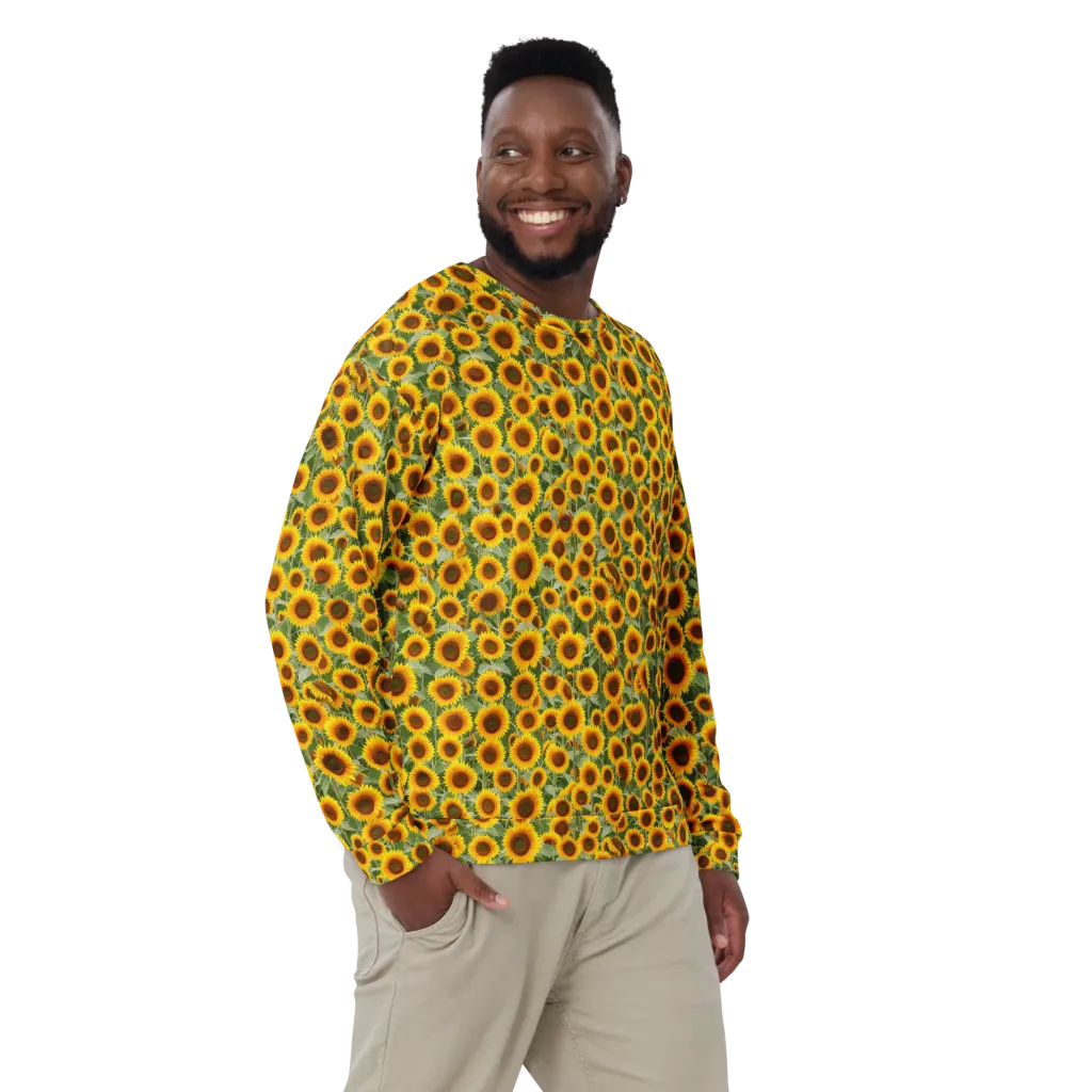 Sunflower Rush on Sweatshirt — Front