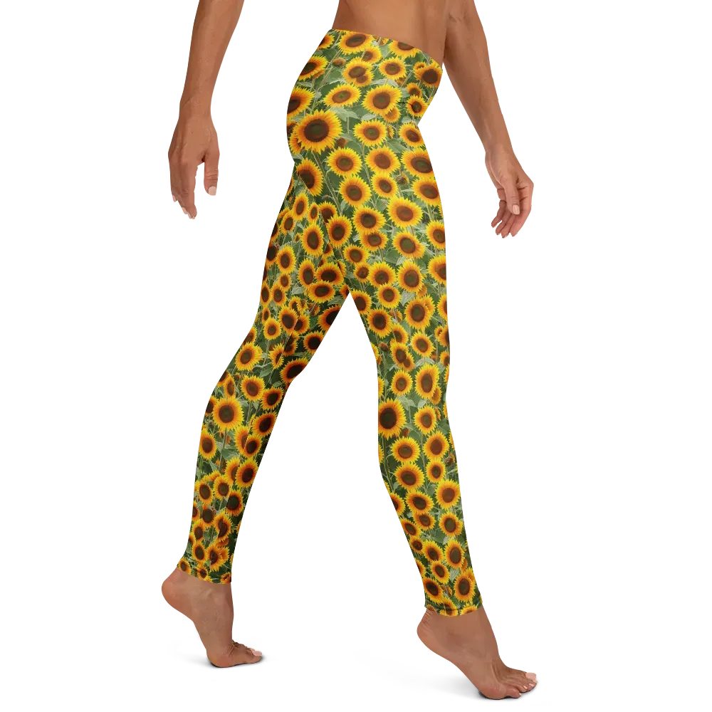 Sunflower Rush on Leggings — Right