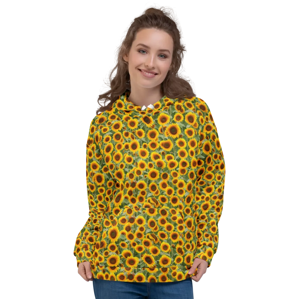 Sunflower Rush on Hoodie — Front