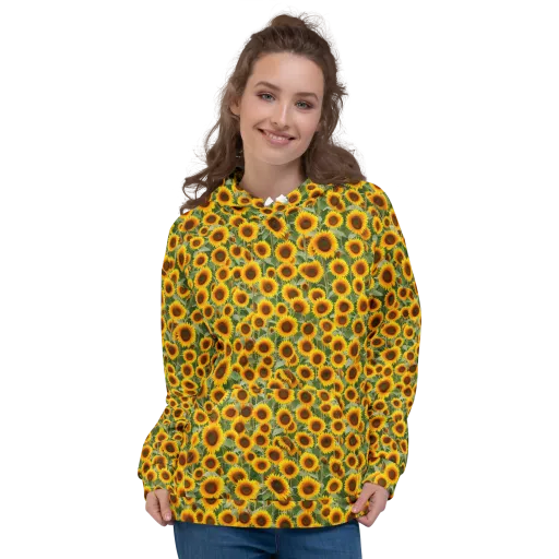 Sunflower Rush on a Hoodie