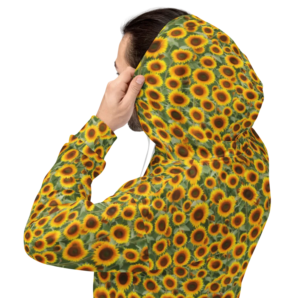 Sunflower Rush on Hoodie — Back
