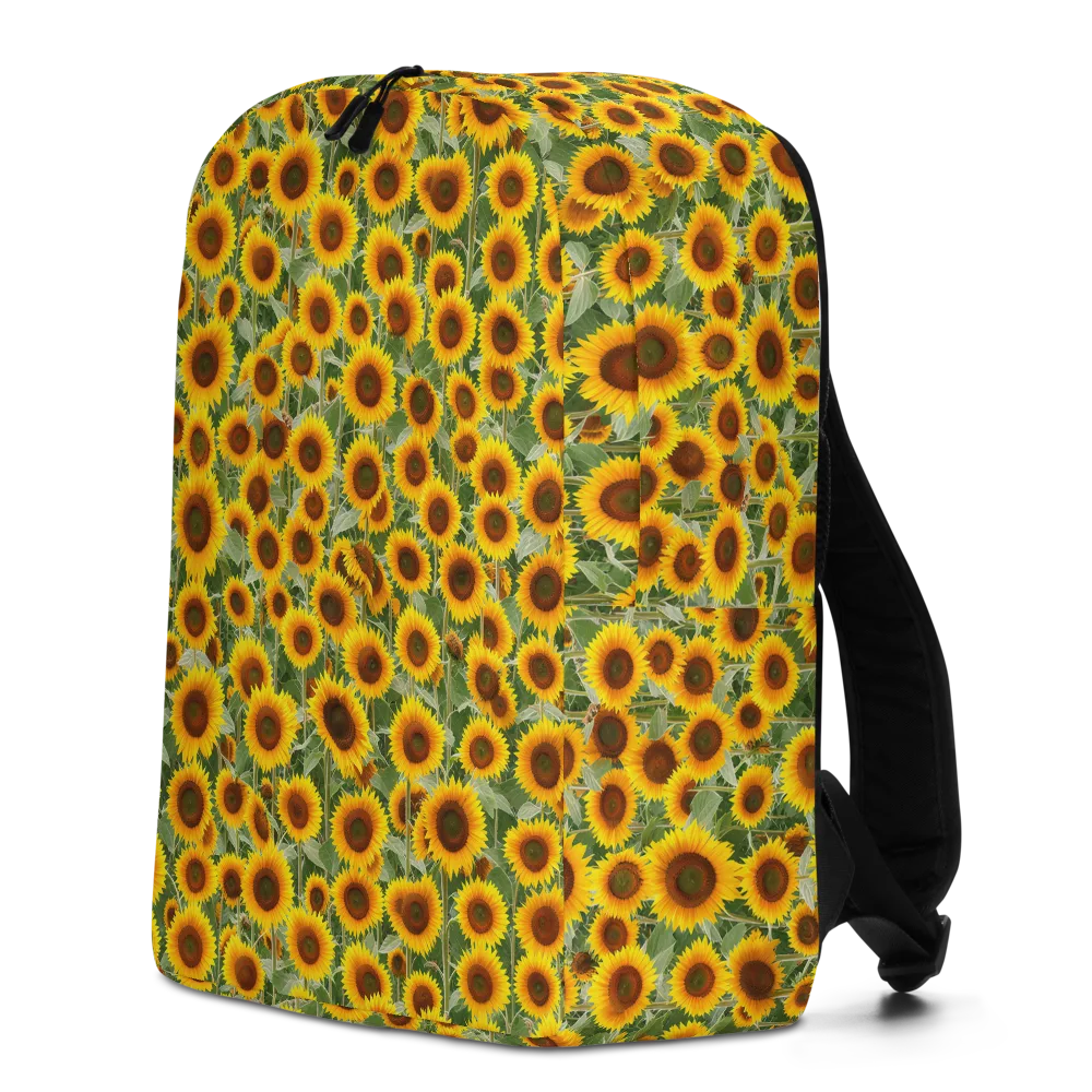 Sunflower Rush on Minimalist Backpack — Left