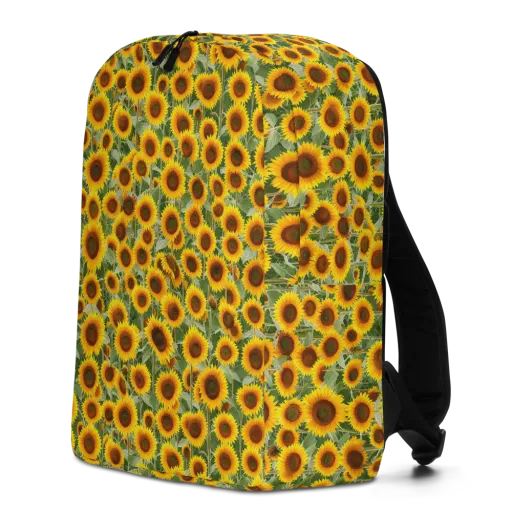 Sunflower Rush on a Minimalist Backpack