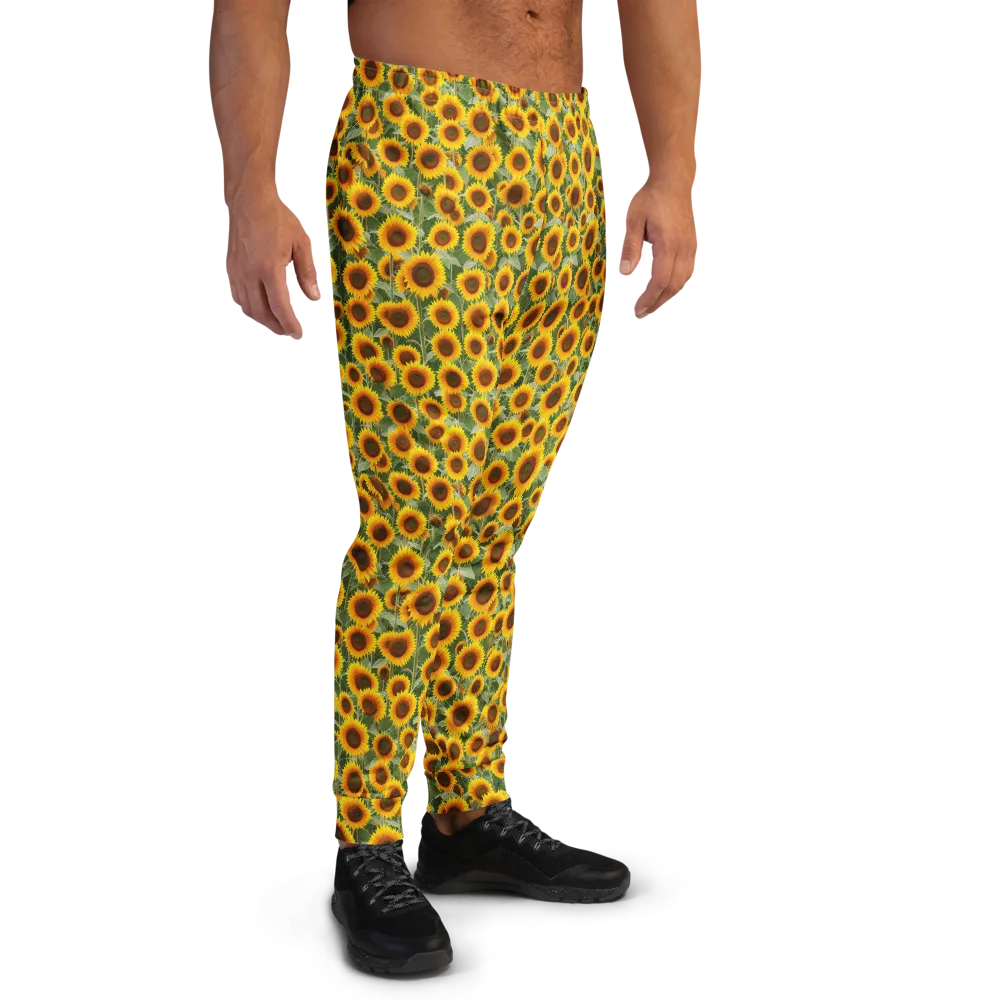 Sunflower Rush on Men's Joggers — Right