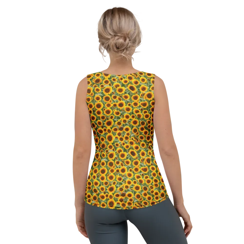 Sunflower Rush on Women's Tank Top — Back