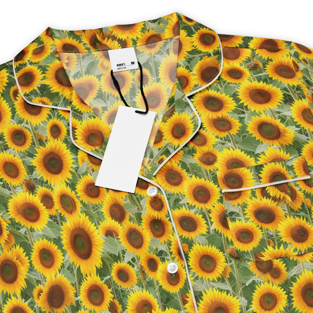 Sunflower Rush on Women's Short Sleeve Pajama Top — Product details