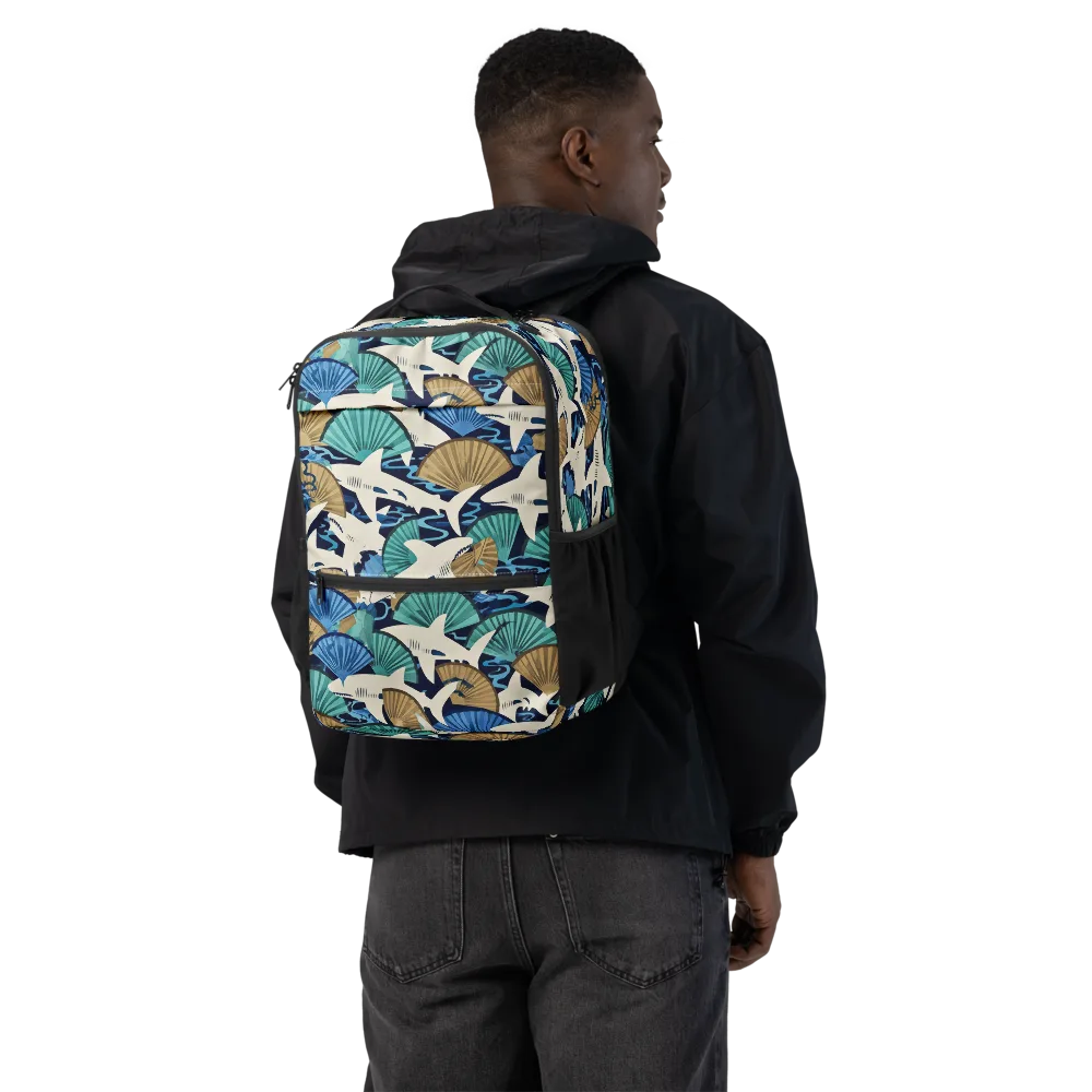 Tidal Fang on Utility Backpack — Back