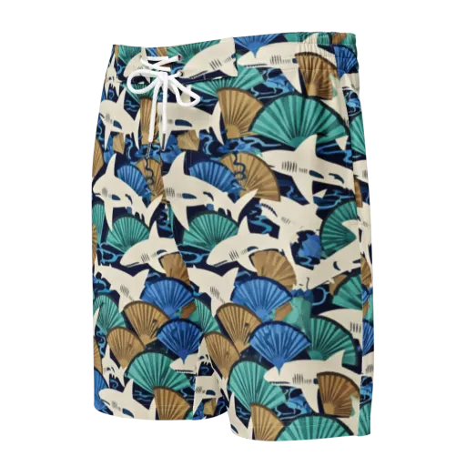 Tidal Fang on a Men's Board Shorts