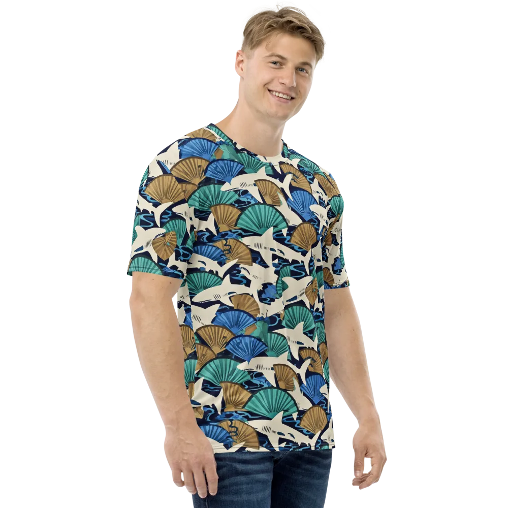 Tidal Fang on Men's Crew Neck T-Shirt — Right