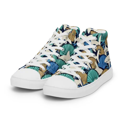 Tidal Fang on a Women's High Top Canvas Shoes