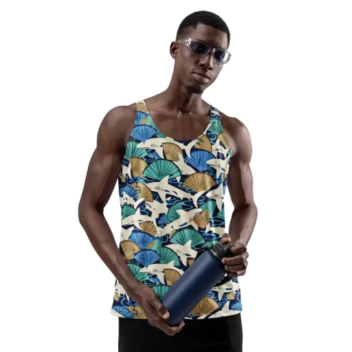 Tidal Fang on a Men's Tank Top